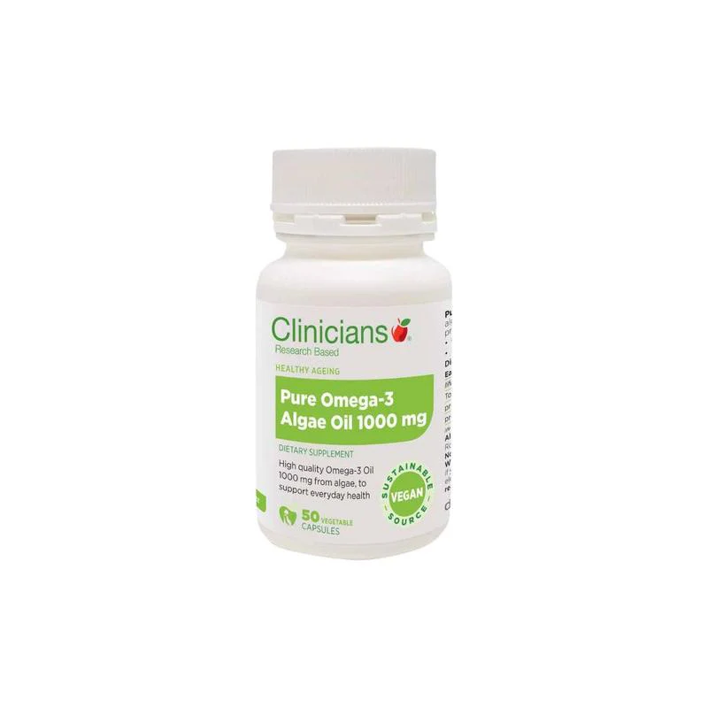 Clinicians Vegan Omega-3 Algae Oil Capsules 50s