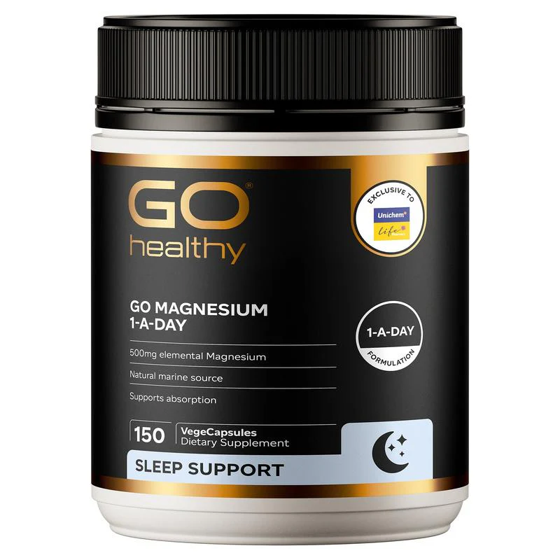 GO Healthy GO Magnesium 1-A-Day Capsules 150s
